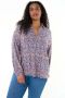 MS Mode top met all over print blauw paars geel - Thumbnail 1