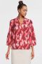 MSCH Copenhagen blouse MSCHMagnella Ladonna met all over print rood roze - Thumbnail 1