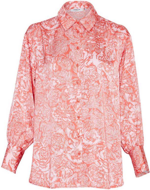 MSCH Copenhagen blouse MSCHMaricel Myrina met all over print roze