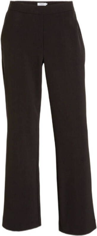 Moss copenhagen Straight Pants Zwart Wijde Pijpen Black Dames