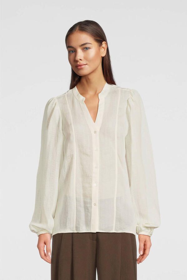 MSCH COPENHAGEN Dames Blouses Mschblanka Amrita Shirt Wit - Foto 7