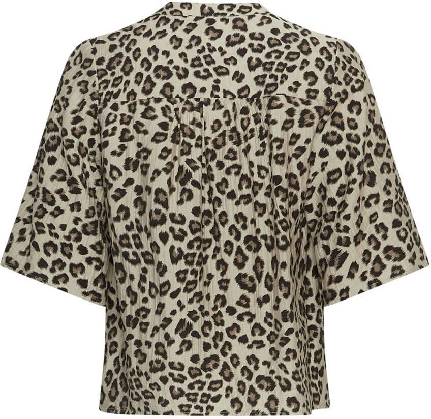 MSCH COPENHAGEN Dames Blouses Mschkalani Vlora 2 4 Shirt Aop Bruin - Foto 8