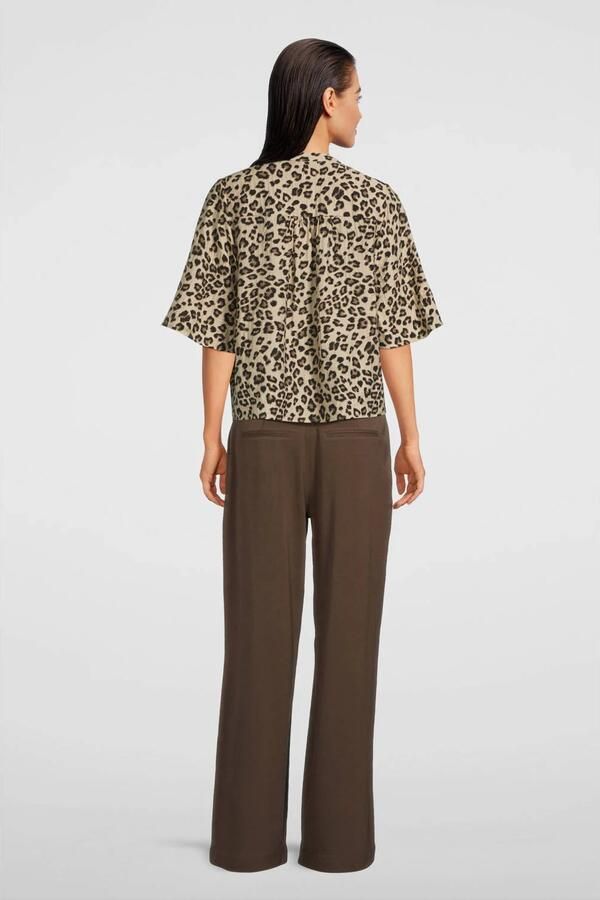 MSCH COPENHAGEN Dames Blouses Mschkalani Vlora 2 4 Shirt Aop Bruin - Foto 7
