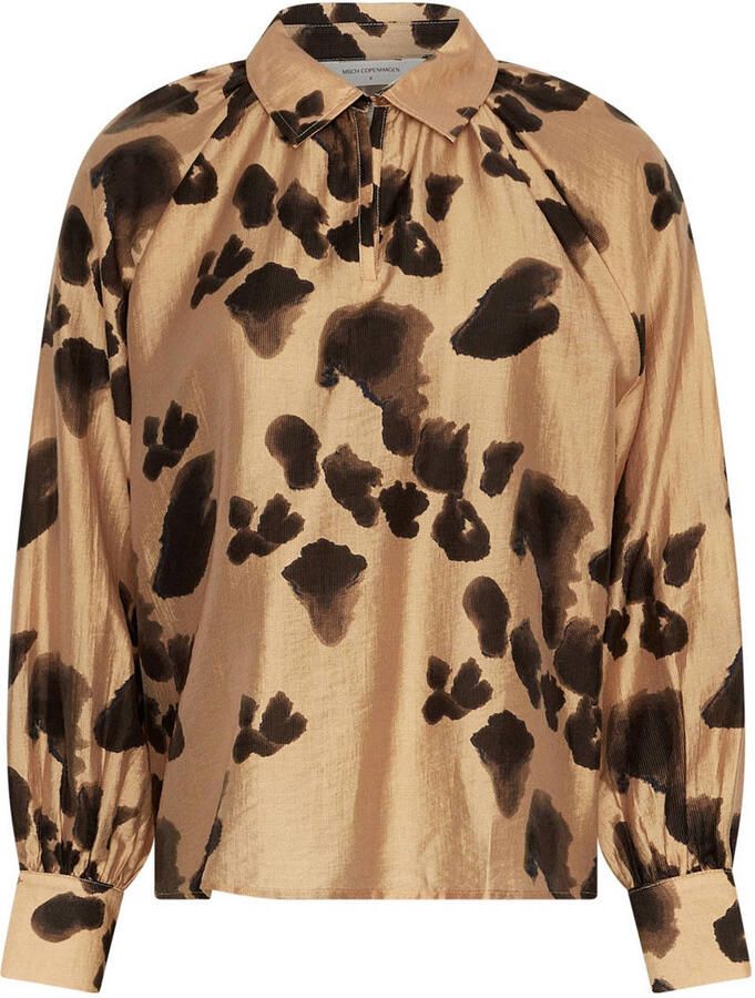 MSCH COPENHAGEN Dames Blouses Mschnilla Romina Top Aop Camel - Foto 5