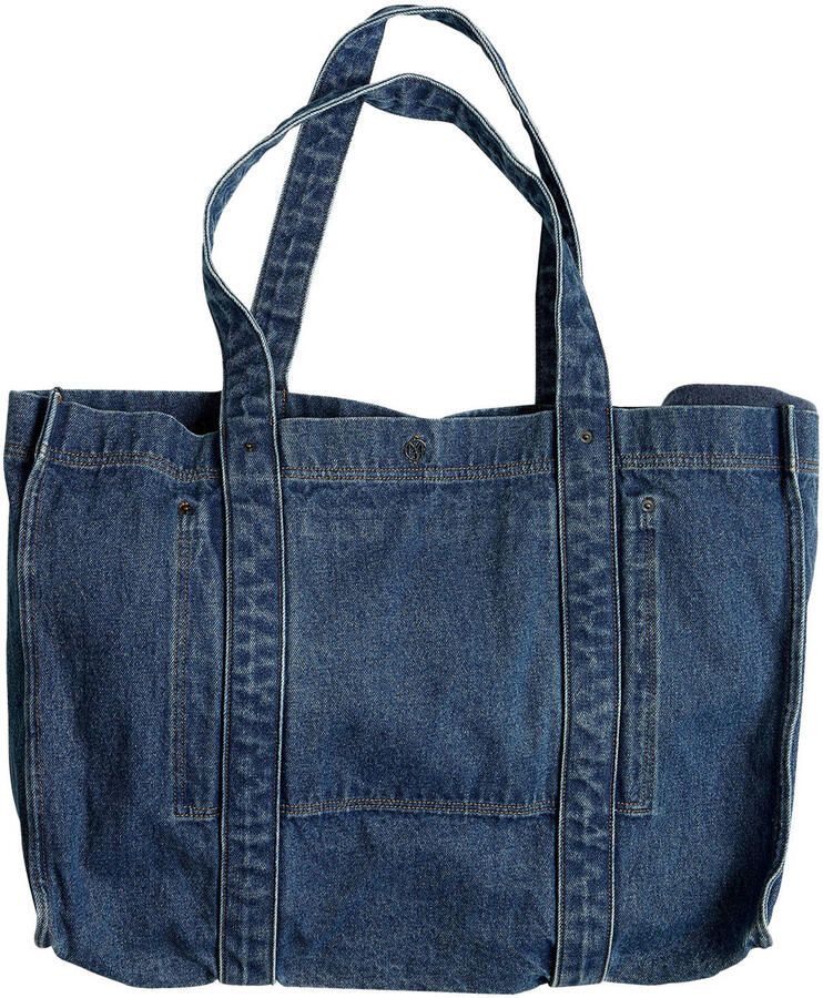 MSCH Copenhagen denim shopper MSCHDylan blauw