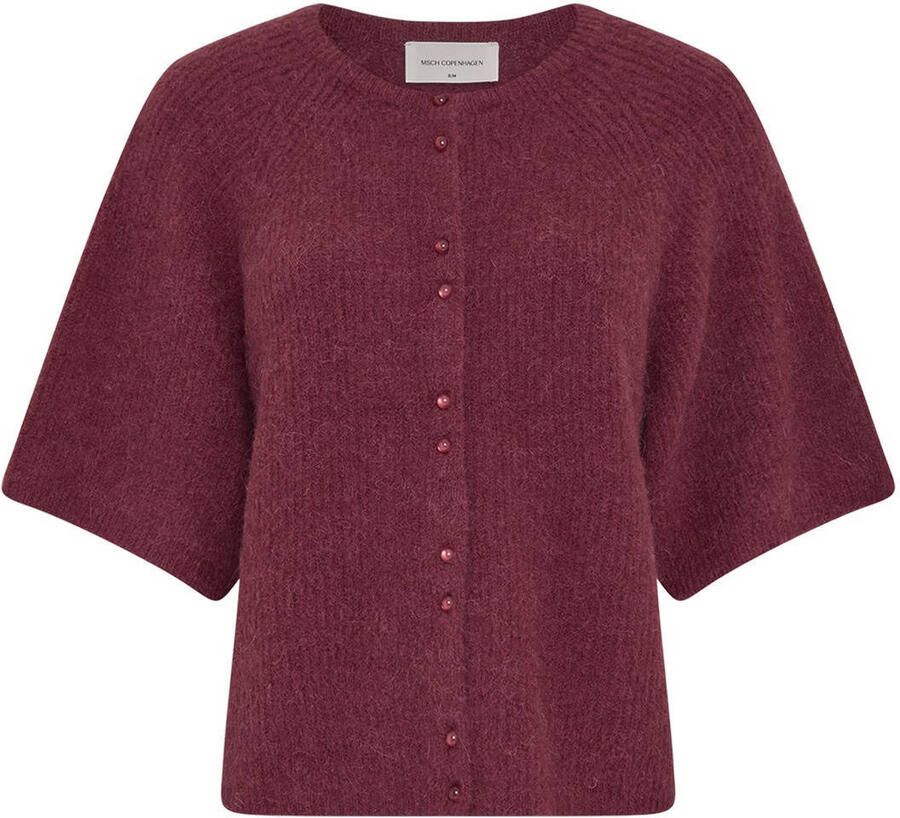MSCH Copenhagen gebreid vest met wol donkerrood