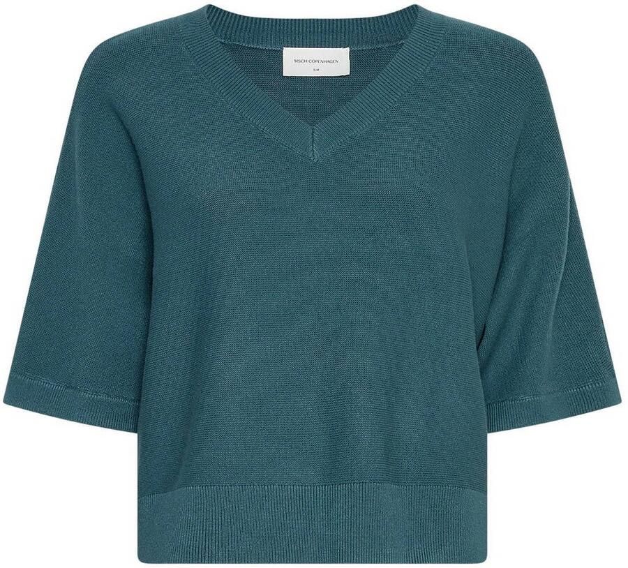 MSCH Copenhagen gebreide trui turquoise