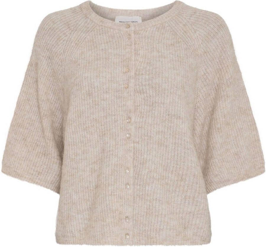 MSCH Copenhagen gebreid vest met wol ecru