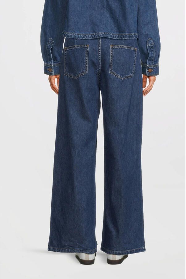 MSCH Copenhagen high wide leg jeans medium blue denim - Foto 3