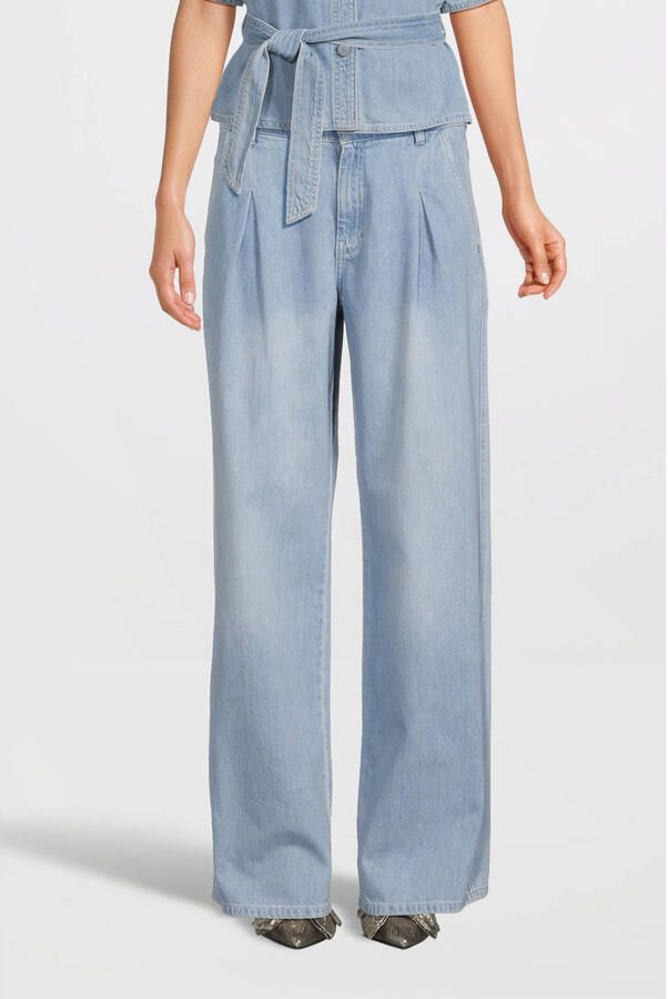 MSCH COPENHAGEN Dames Jeans Mschingrid Lis Hw Wide Jeans Lichtblauw - Foto 6