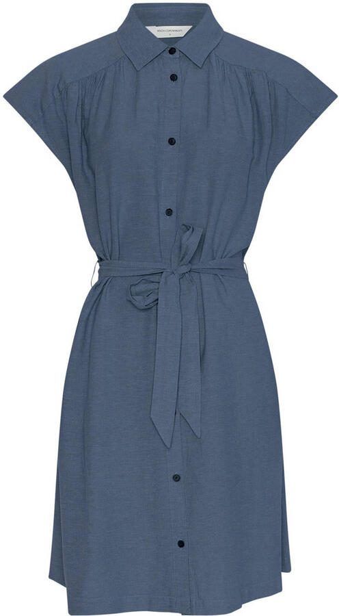 MSCH COPENHAGEN Dames Jurken Mschviana Ginia Ss Shirt Dress Blauw - Foto 5