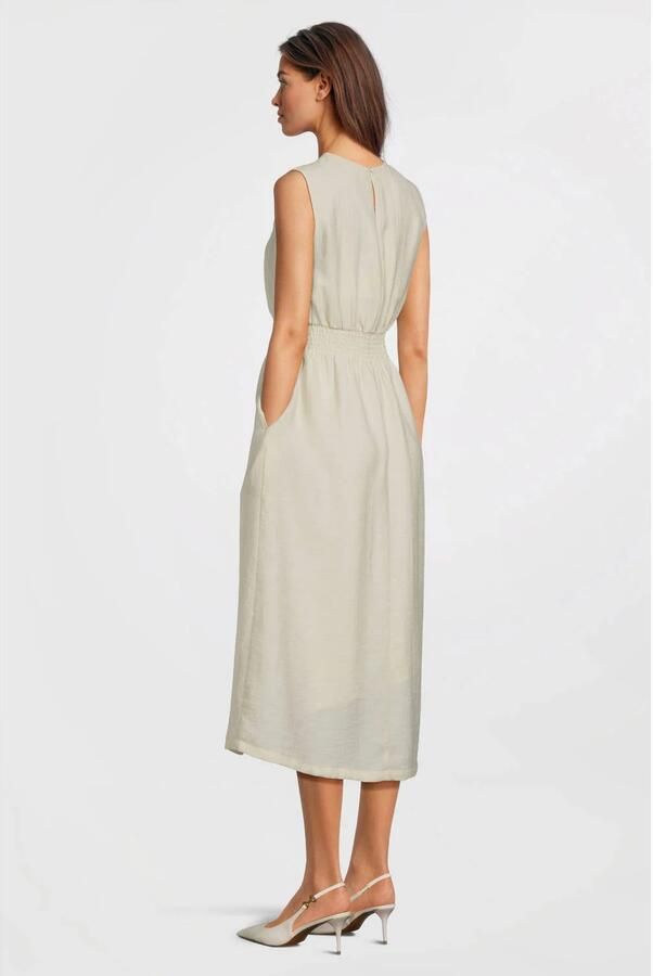 MSCH Copenhagen Midi-jurk met smokdetails model 'Disa' - Foto 2