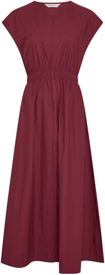 MSCH Copenhagen midi jurk donkerrood