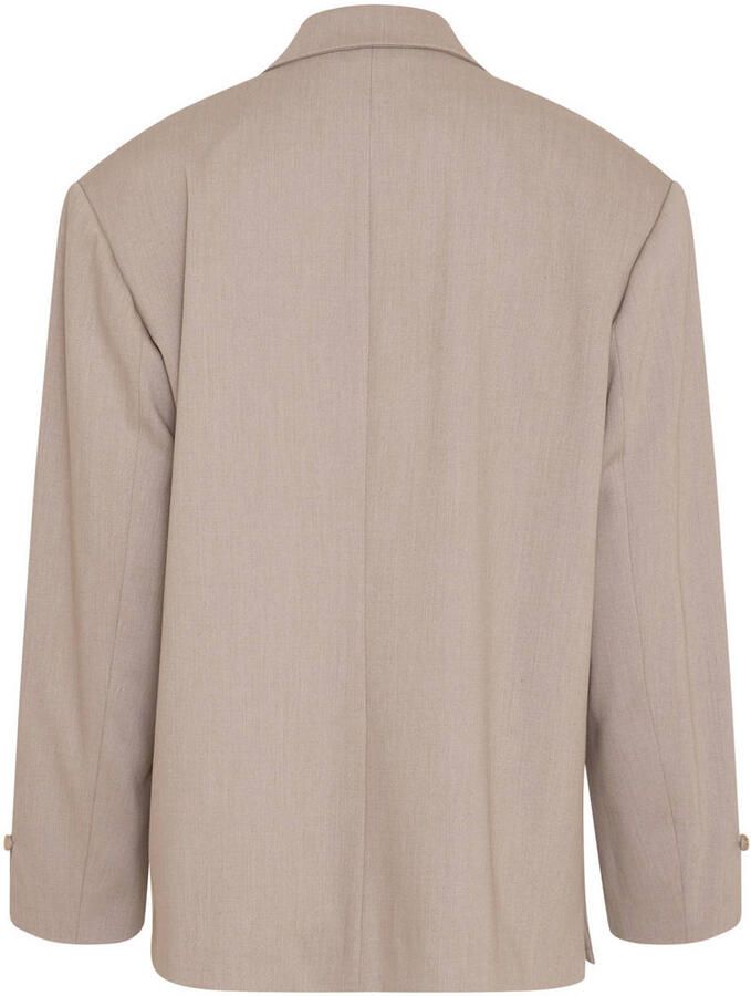 MSCH Copenhagen oversized blazer met wol beige - Foto 2