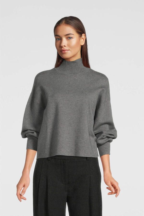 MSCH Copenhagen Gebreide pullover van viscosemix met opstaande kraag model 'Mercy East'