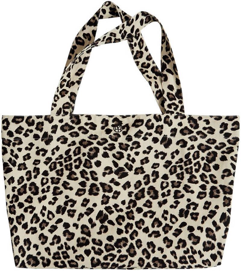 MSCH Copenhagen shopper met panterprint MSCHSage beige
