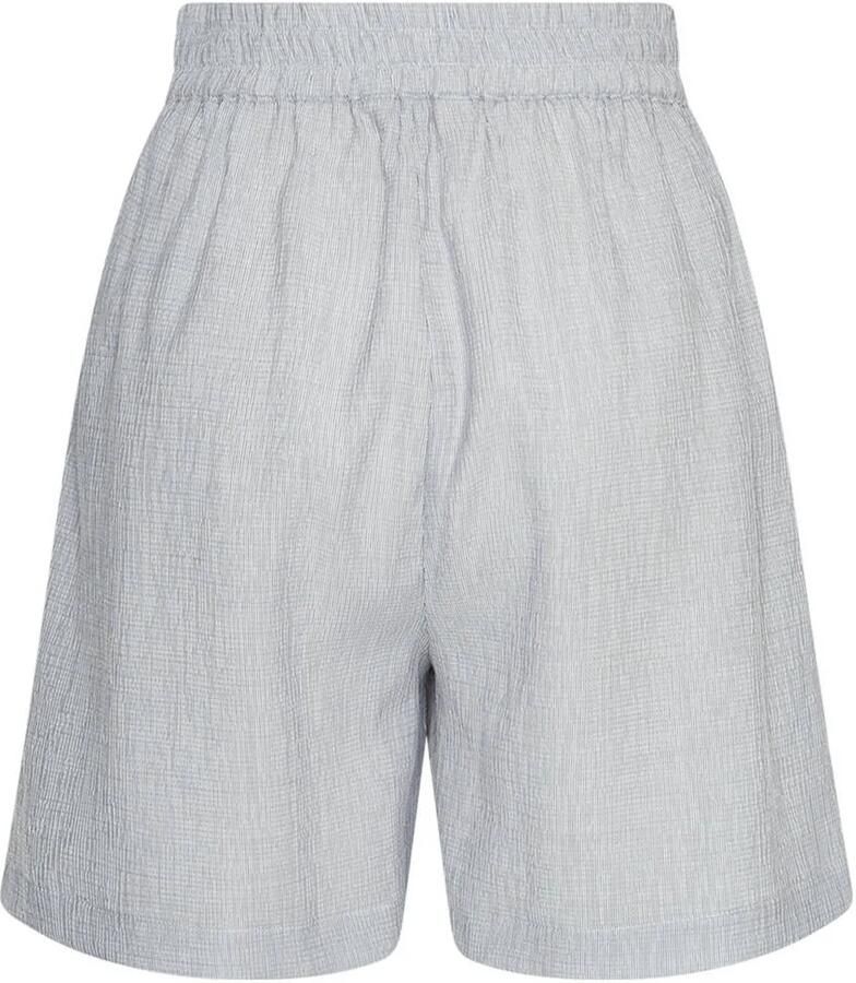 MSCH Copenhagen straight high waist casual short lichtgrijs