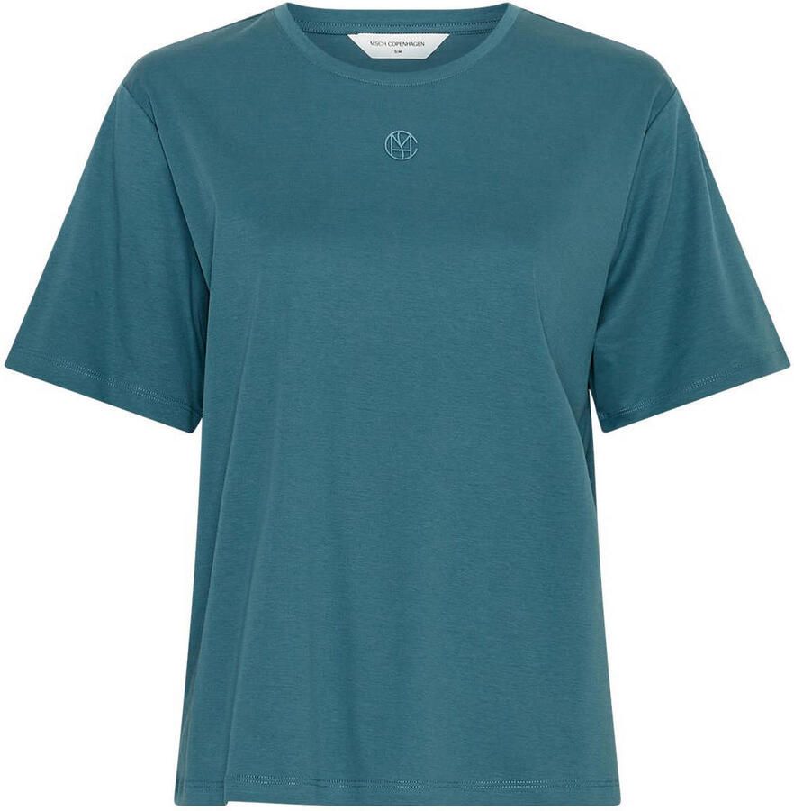 MSCH Copenhagen T-shirt met logo turquoise