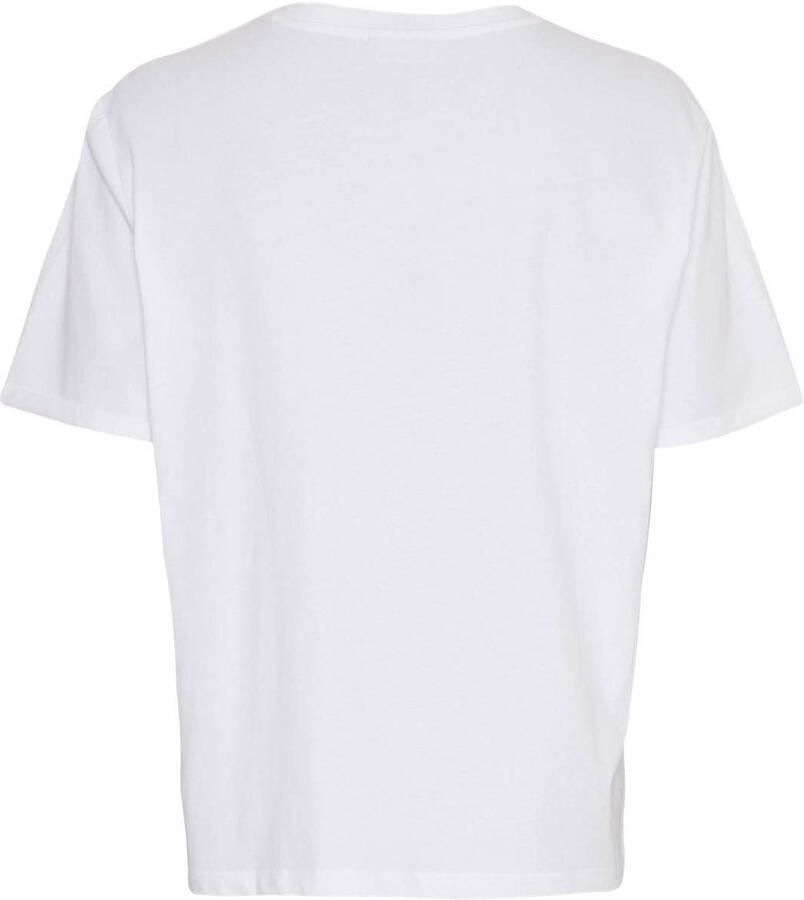 MSCH COPENHAGEN Dames Tops & T-shirts Terina Organic Small Logo Tee Wit - Foto 4