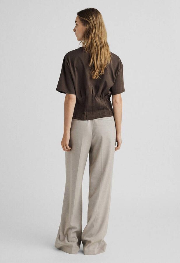 MSCH COPENHAGEN Dames Broeken Mschmarceli Hw Pants Long Beige - Foto 2