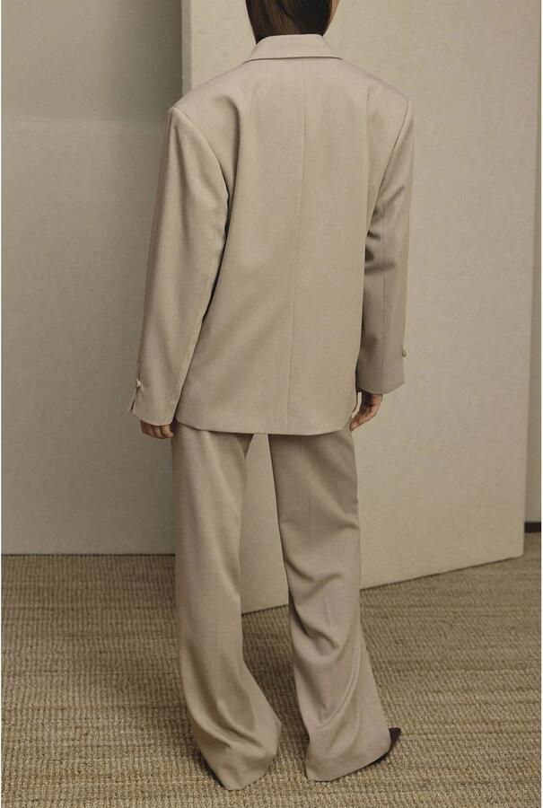 MSCH COPENHAGEN Dames Broeken Mschmarceli Hw Pants Long Beige - Foto 6