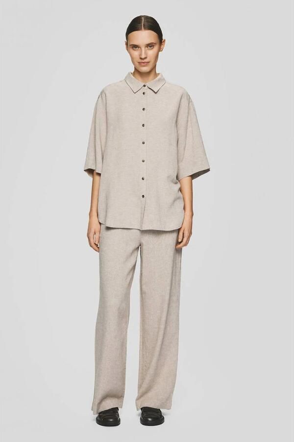 MSCH Copenhagen Linnen broek met steekzakken model 'Pennie Ginia' - Foto 5