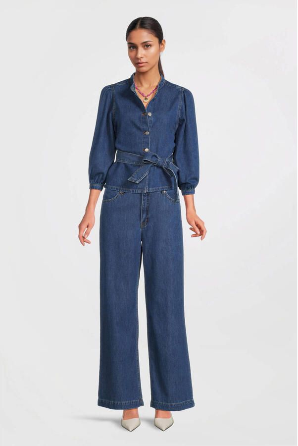 MSCH Copenhagen Wide leg jeans met steekzakken model 'Rylan' - Foto 4