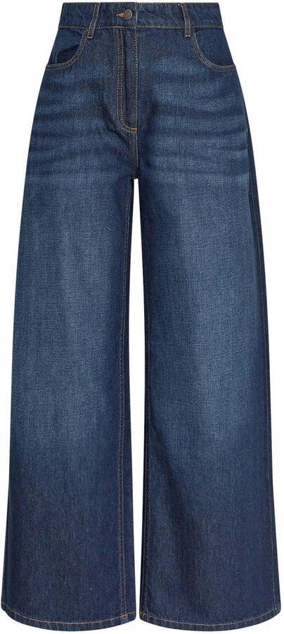 MSCH Copenhagen wide leg jeans dark blue denim