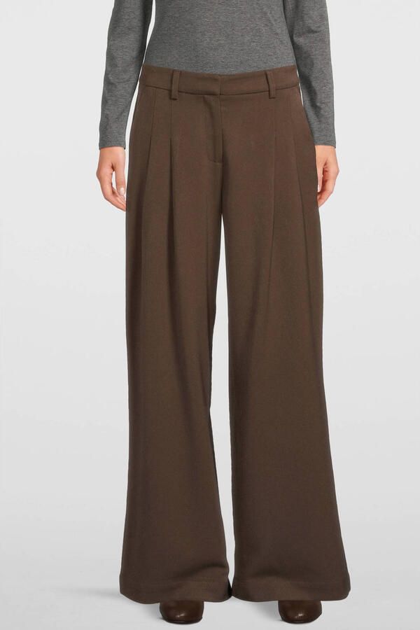 MSCH Copenhagen Stoffen broek met wijde pijpen model 'Henrika' - Foto 2