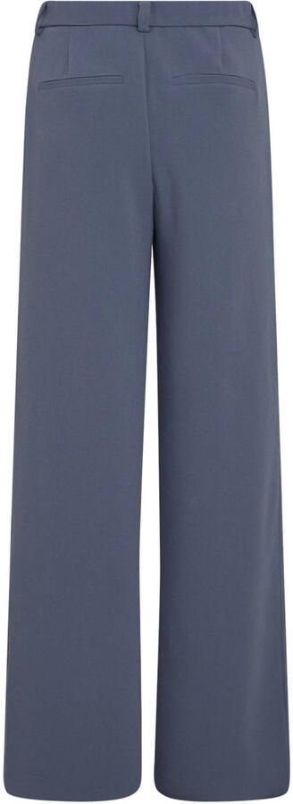 MSCH Copenhagen wide leg regular waist broek grijsblauw - Foto 2