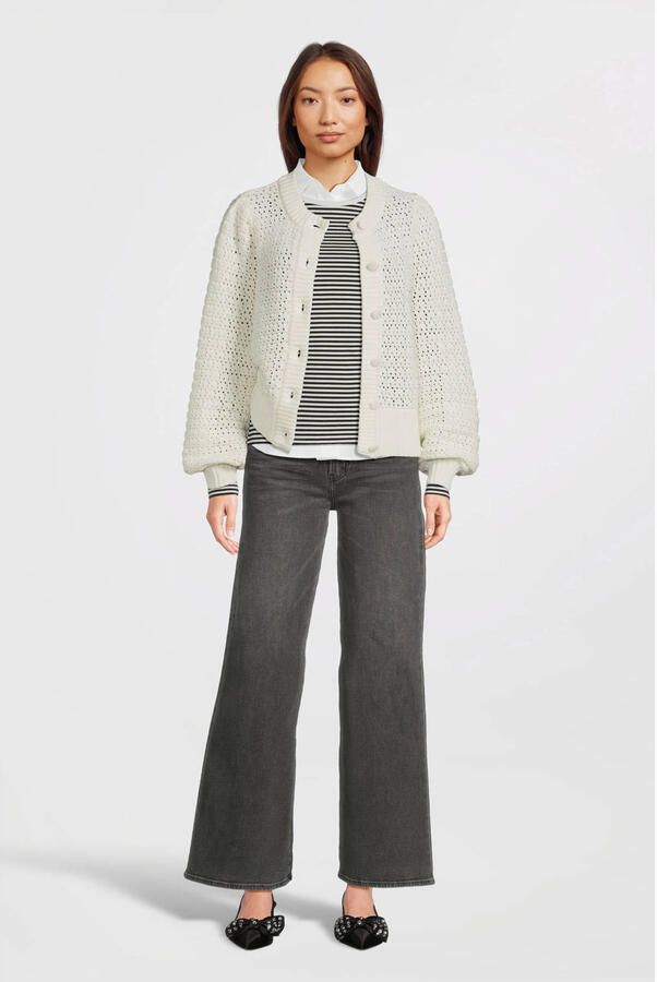 MSCH COPENHAGEN Dames Tops & T-shirts Mschgemma Hadrea O Top Stp Grijs - Foto 5