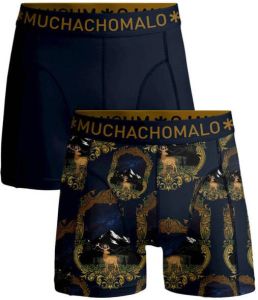 Muchachomalo boxershort Print Solid (set van 2)