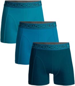 Muchachomalo boxershort set van 3 blauw