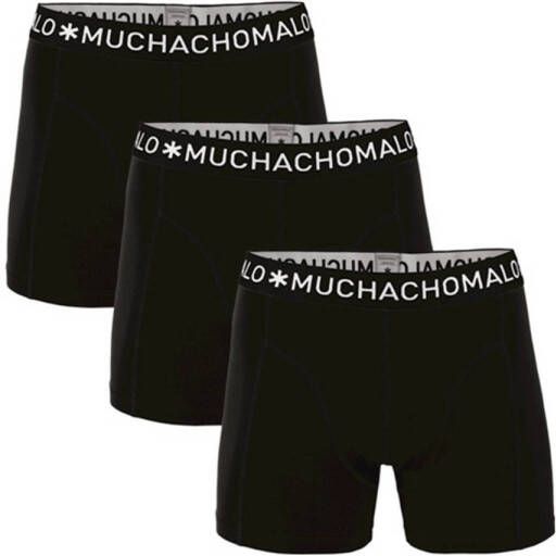 Muchachomalo boxershort set van 3 zwart Jongens Stretchkatoen 122 128