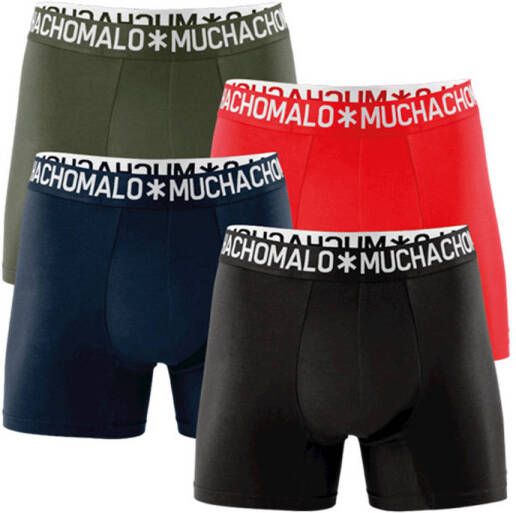 Muchachomalo boxershort Solid (set van 4)