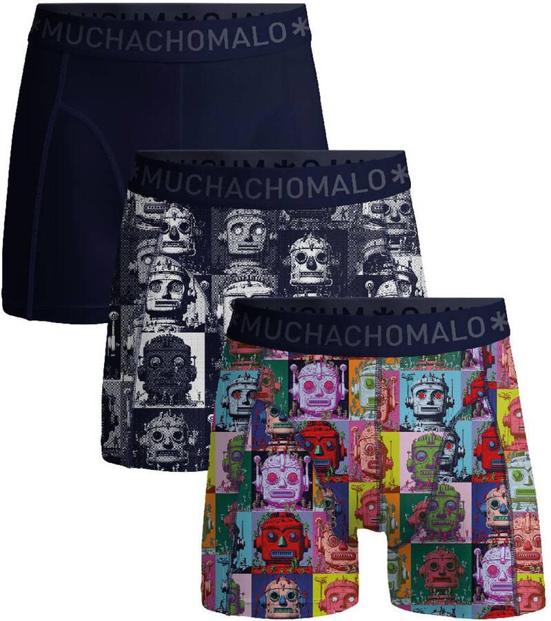 Muchachomalo boxershort Robotheads (set van 3)