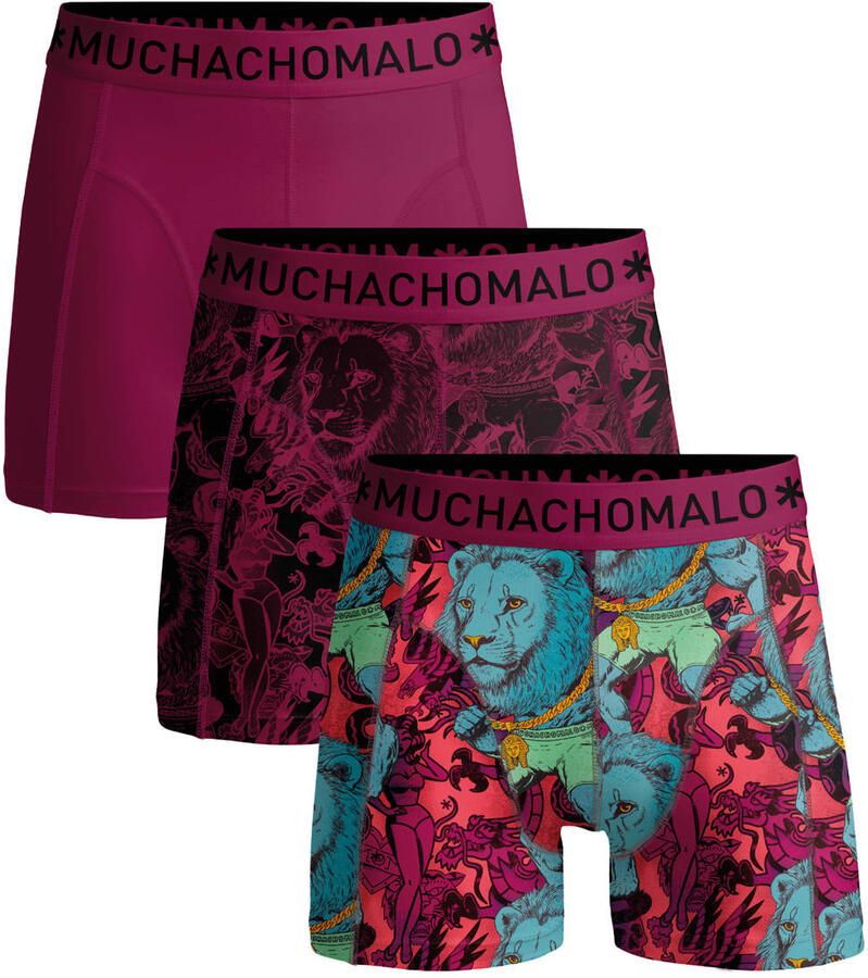 Muchachomalo boxershort roze blauw (set van 3)