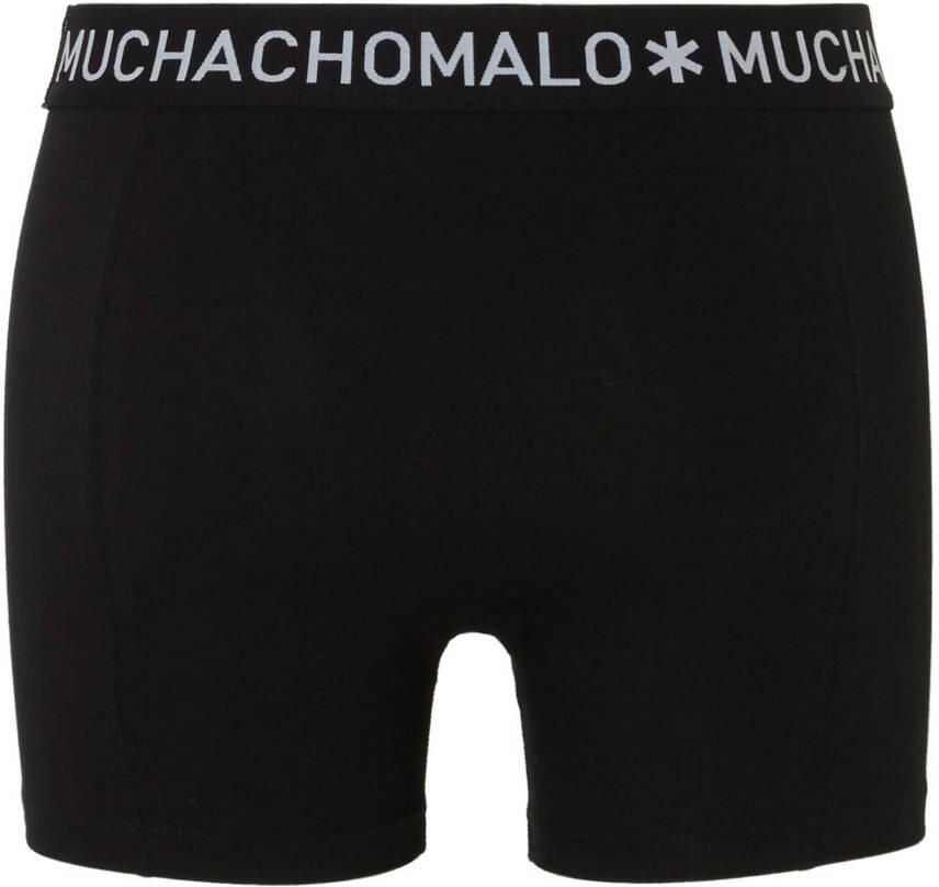 Muchachomalo boxershort Solid (set van 3) zwart - Foto 2