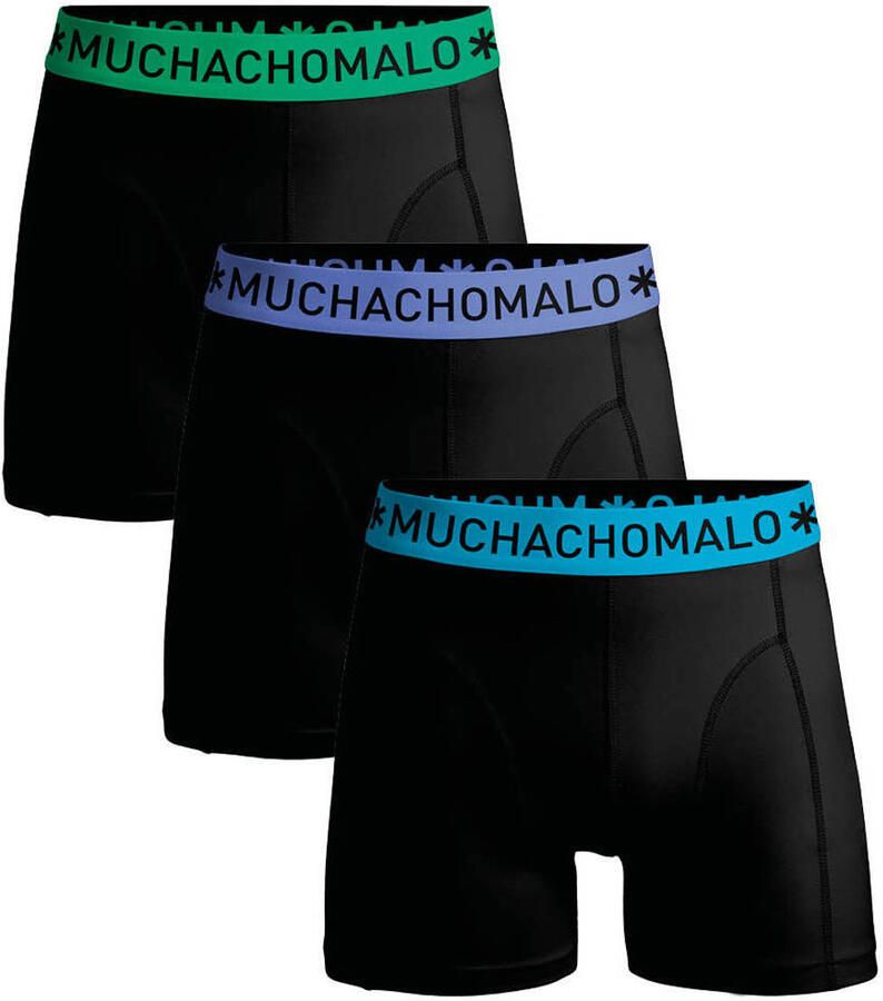 Muchachomalo boxershorts zwart (set van 3)