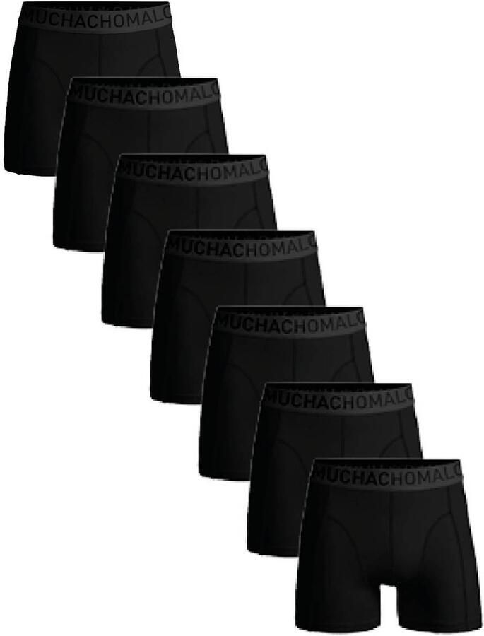 Muchachomalo boxershorts zwart (set van 7)