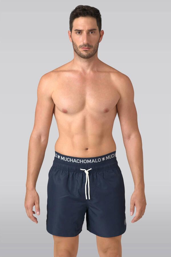 Muchachomalo zwemshort + gratis boxershort donkerblauw