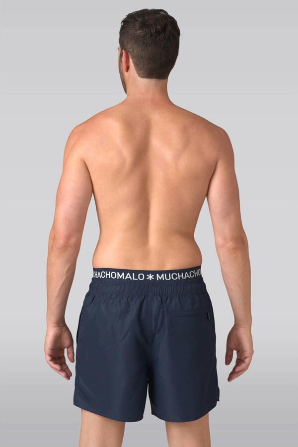 Muchachomalo zwemshort + gratis boxershort donkerblauw - Foto 3