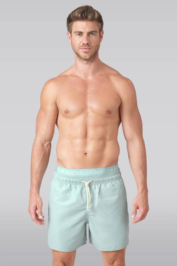 Muchachomalo zwemshort + gratis boxershort lichtblauw