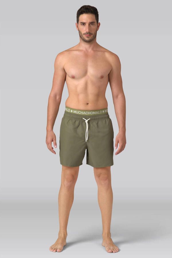 Muchachomalo zwemshort + gratis boxershort olijfgroen - Foto 2