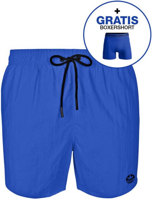 Muchachomalo zwemshort + gratis boxershort blauw