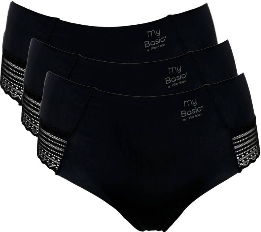 My Basic by After Eden seamless hipster met kant (set van 3) zwart - Foto 3
