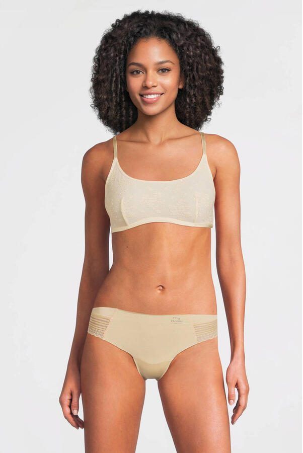My Basic by After Eden seamless string met kant (set van 3) beige - Foto 2