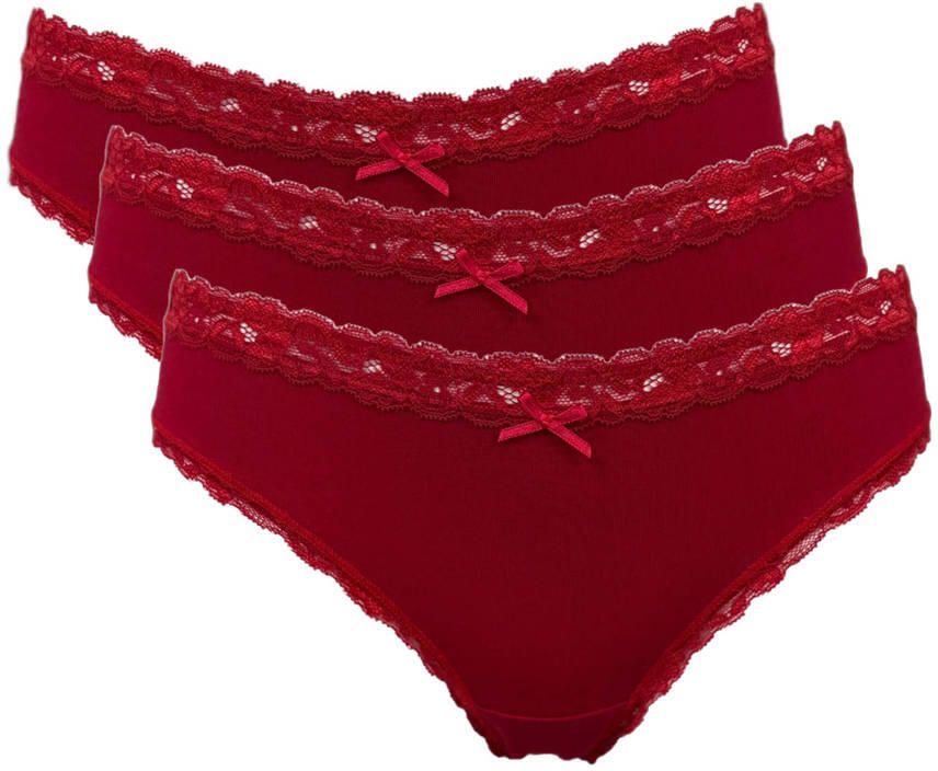 My Basic by After Eden slip (set van 3) rood