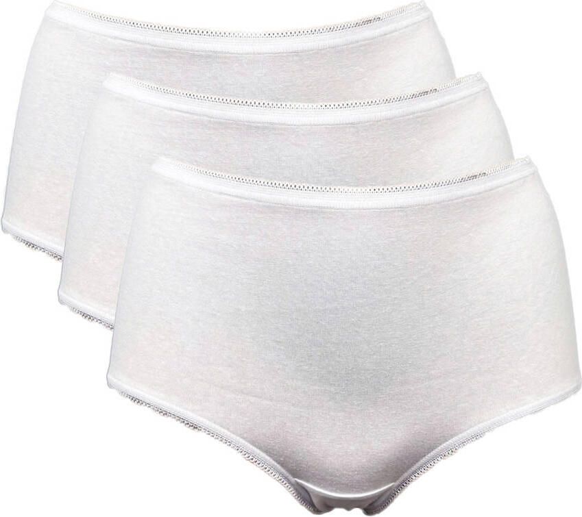 Mustang Midislip Midi cotton brief basic strak elastisch comfortabel zacht met band katoenmix (Set van 3)