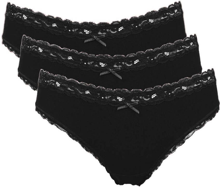 My Basic by After Eden slip (set van 3) zwart